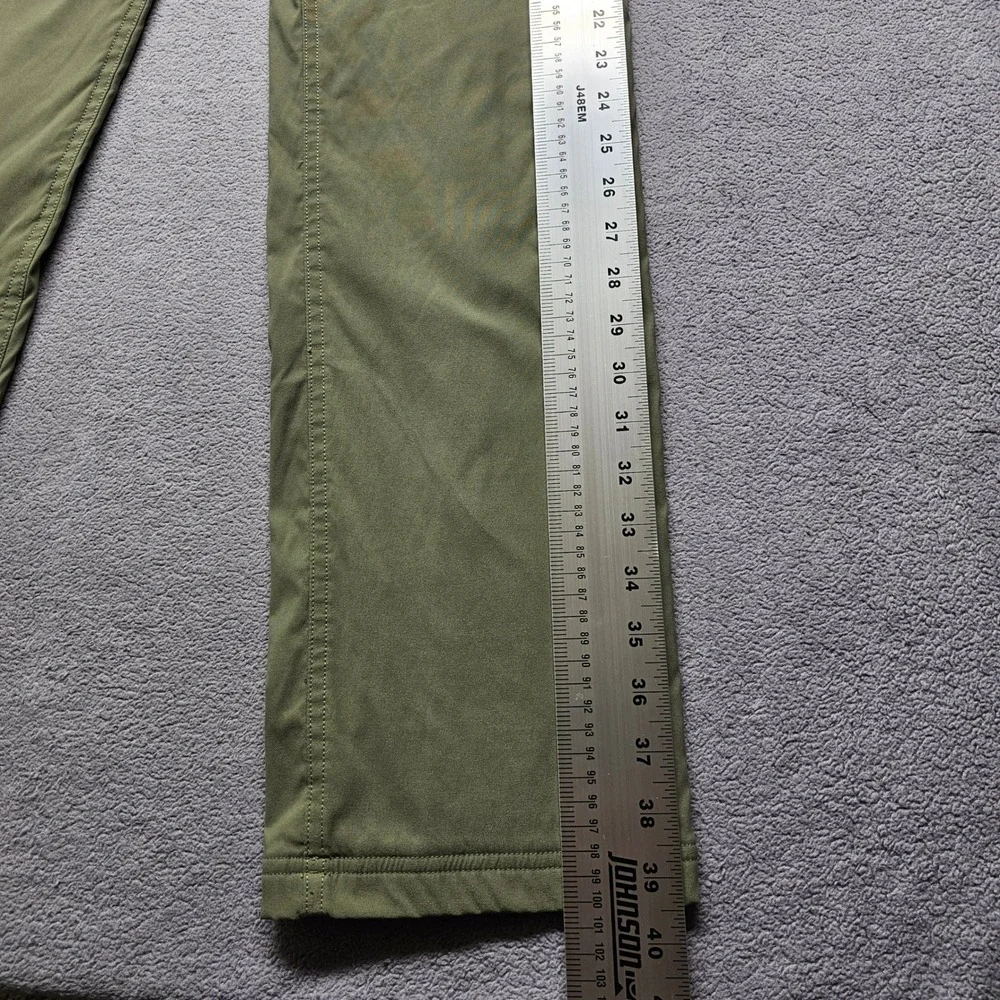 Eddie Bauer First Ascent Guide Pants Womens 2 Olive Green Fleece Lined Hiking